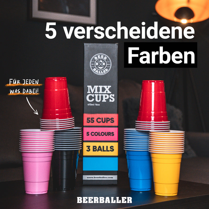 BeerBaller® Mix Cups (55x inkl. 3 Bällen)