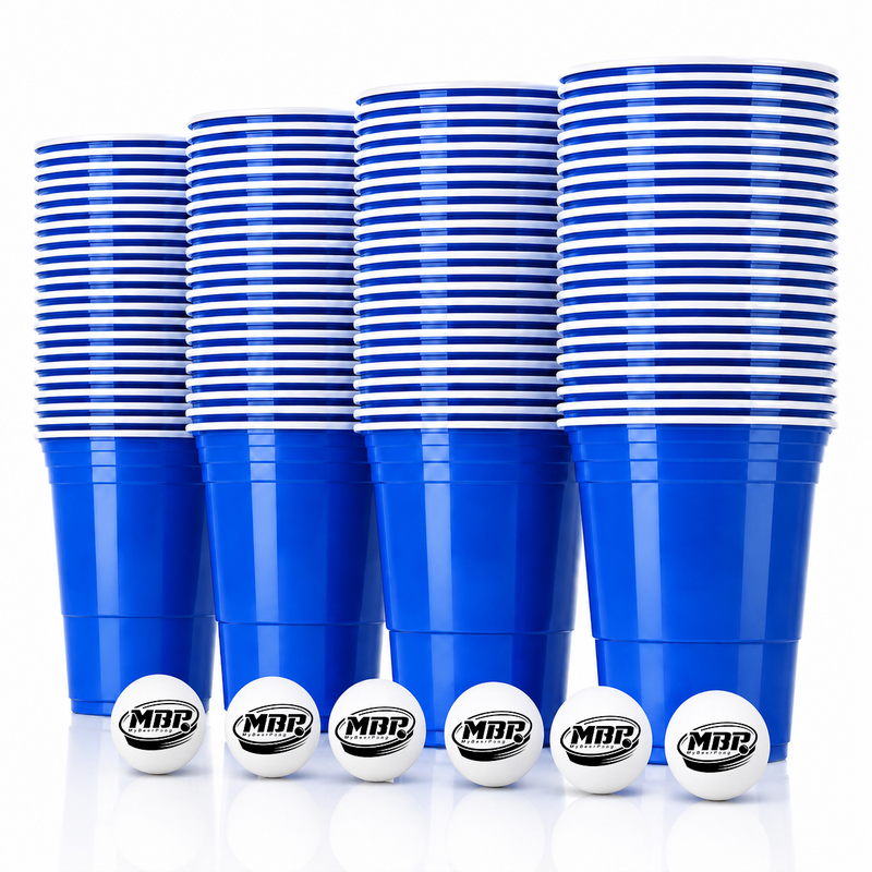 MYBEERPONG® Beer Pong Becher Set (100x inkl. 6 Bällen)