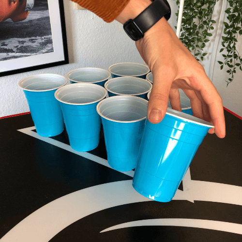 Beer Pong Becher Hellblau (50x)