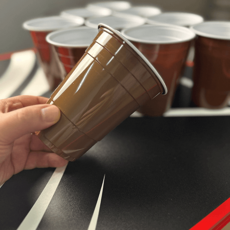 Beer Pong Becher Braun (50x)