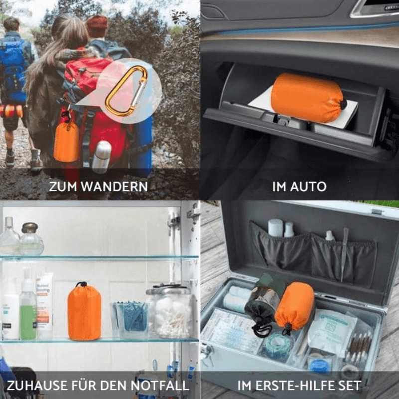 Rettungsdecke - Notfall Schlafsack "LifeSaver"