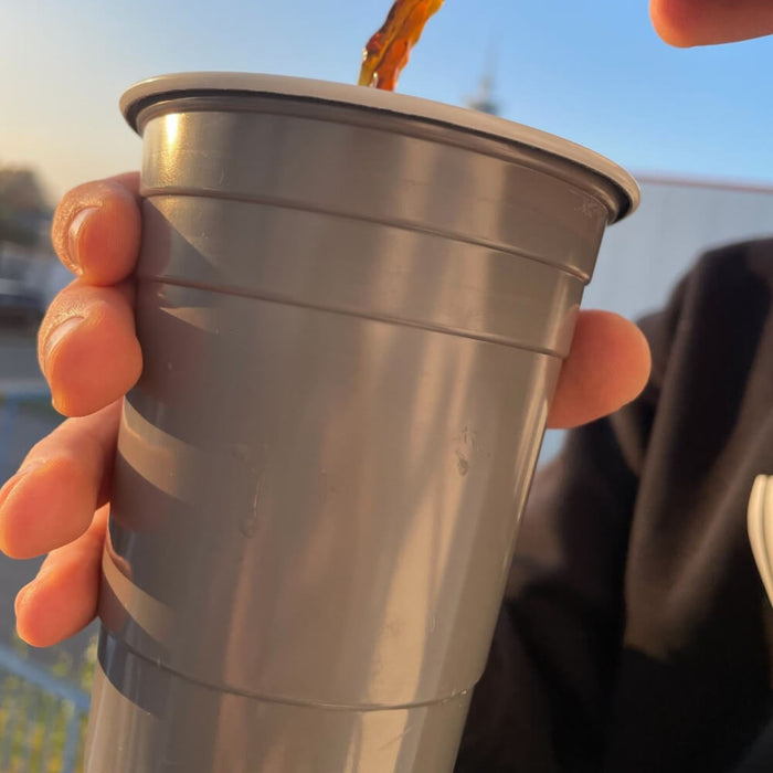 Beer Pong Becher Grau (50x)