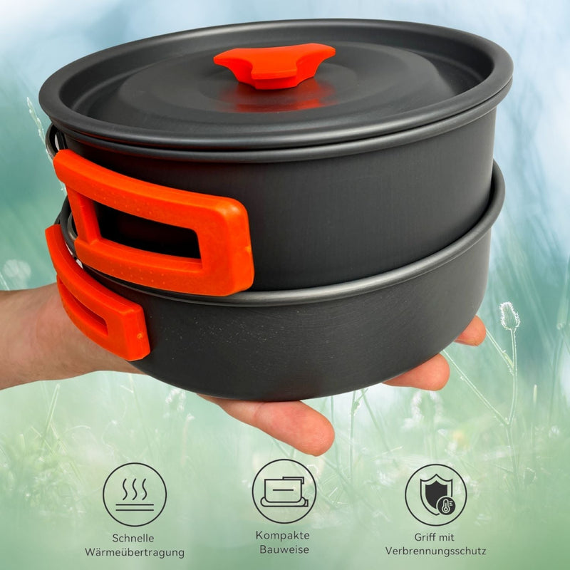 12 Teiliges Outdoor Camping Kochset