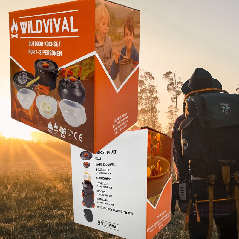 12 Teiliges Outdoor Camping Kochset