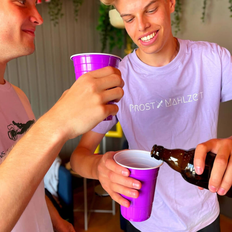 Beer Pong Becher Lila (50x)
