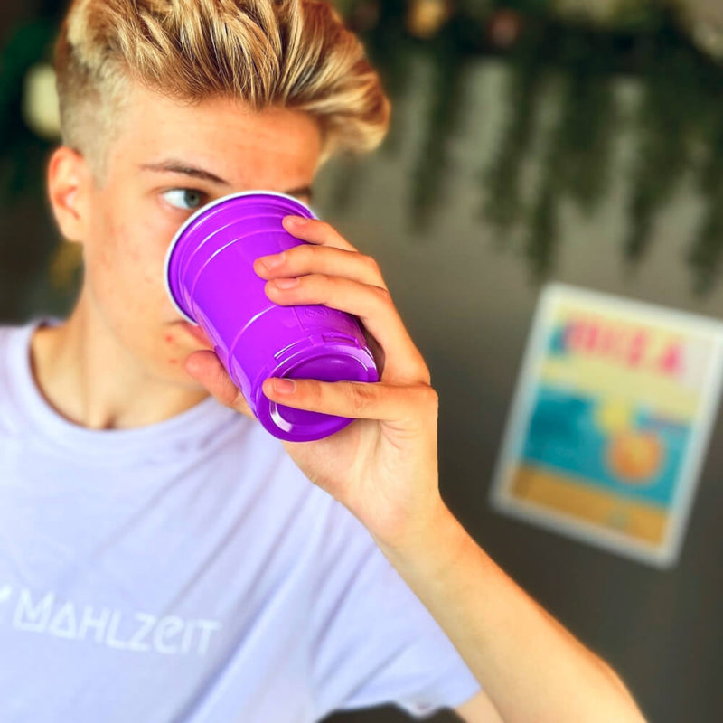 Beer Pong Becher Lila (50x)