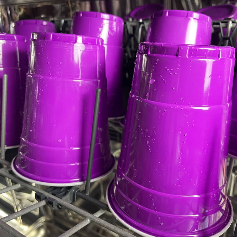 Beer Pong Becher Lila (50x)
