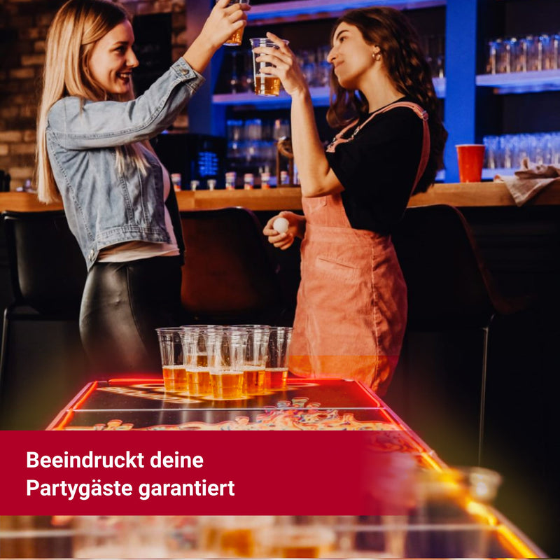 Beer Pong Tisch 'Space Lava' mit LED
