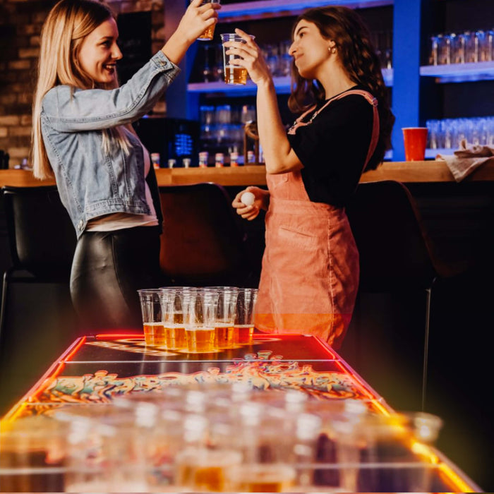 Bierpong-Tisch "Space Lava" mit LED