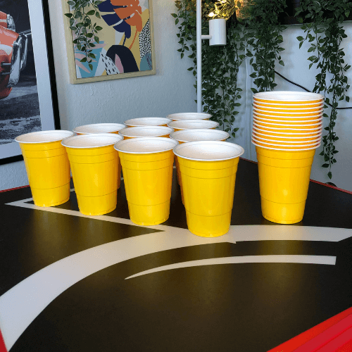 Beer Pong Becher Gelb (50x)