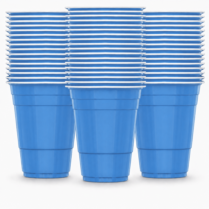 Beer Pong Becher Hellblau (50x)