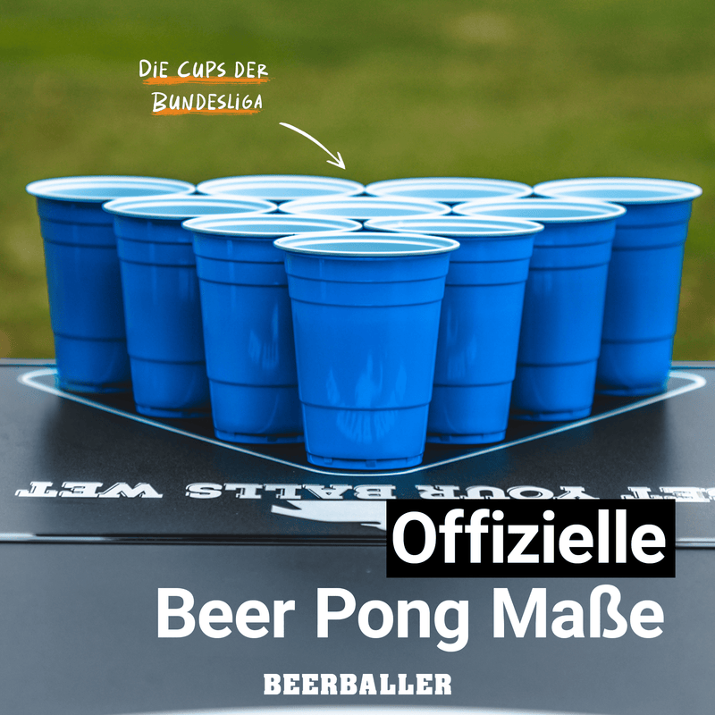 Beer Pong Becher Blau (800x + 96 Bälle) - BeerBaller