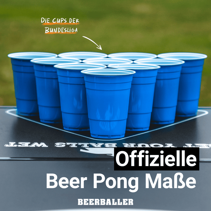 Beer Pong Becher Blau (800x + 96 Bälle) - BeerBaller