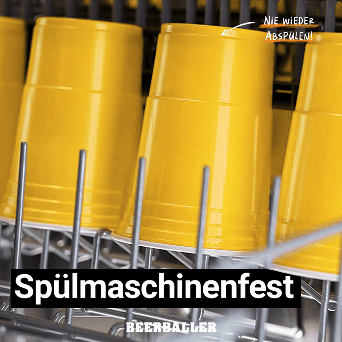 Beer Pong Becher Gelb (800x + 96 Bälle) - BeerBaller