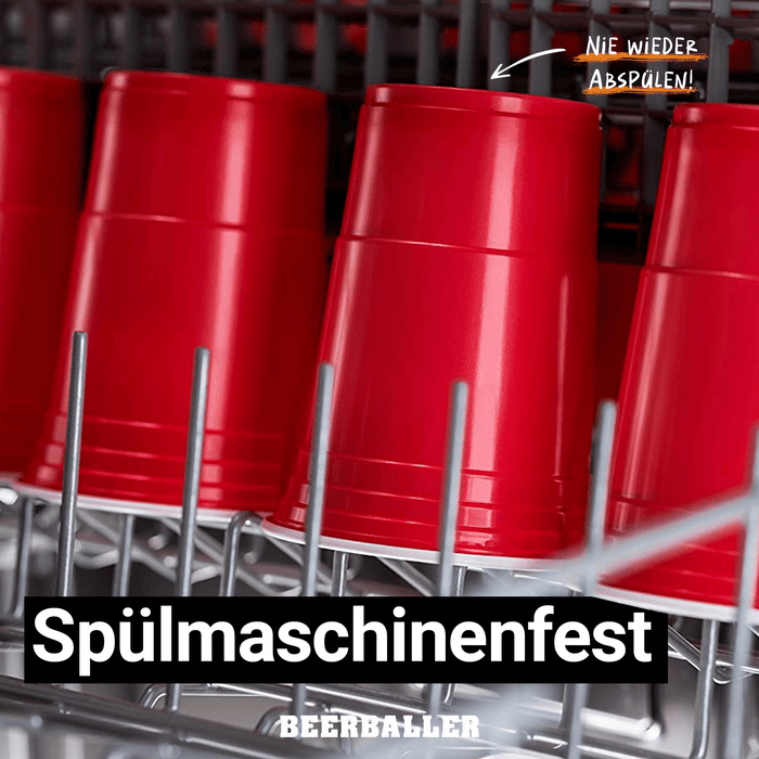 Beer Pong Becher Rot (800x + 96 Bälle) - BeerBaller