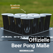 Beer Pong Becher Schwarz (800x + 96 Bälle) - BeerBaller