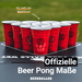Beer Pong Becher Set Rot mit Logo - BeerBaller