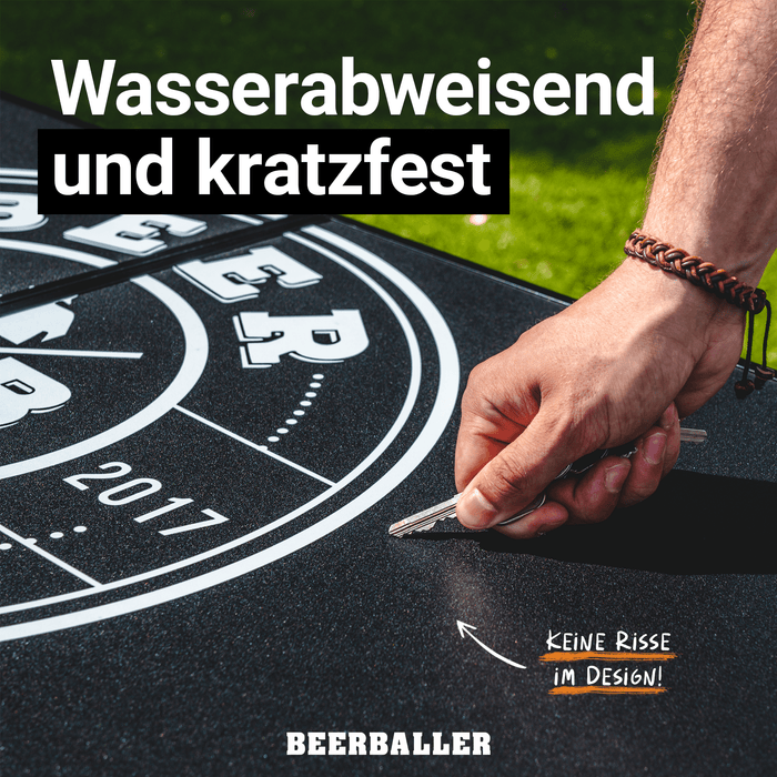 Beer Pong Tisch 'All Black' mit Löchern - BeerBaller