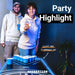 Beer Pong Tisch 'LED NEON' mit Löchern - BeerBaller