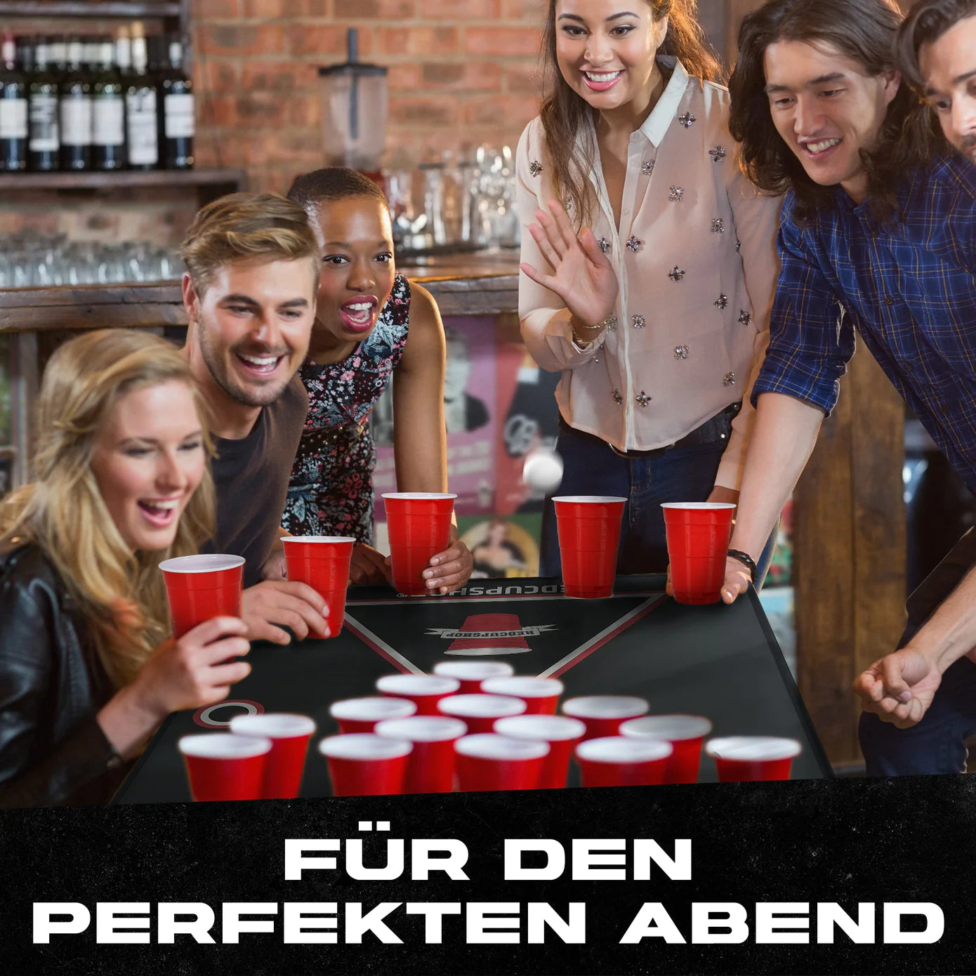 Table de Bière Pong - Table Beer Pong God Pong + 60 Red Cups + 60