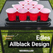 Beer Pong Tisch Set "Allblack" inkl. 50 Becher, 12 Bälle & Party Pong - BeerBaller