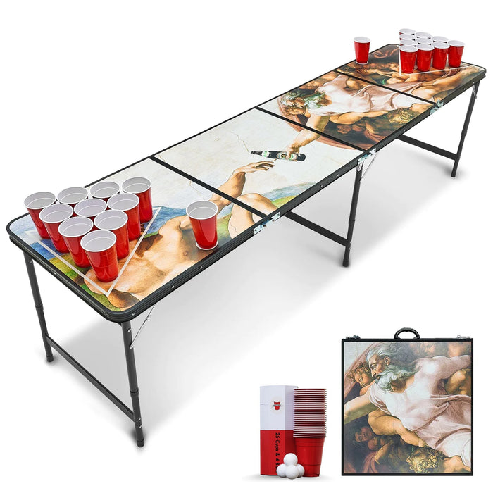 Beer Pong Tisch Set "Schaffung des Bieres" inkl. Becher & Bälle - Beer Pong Tisch - RedCupShop