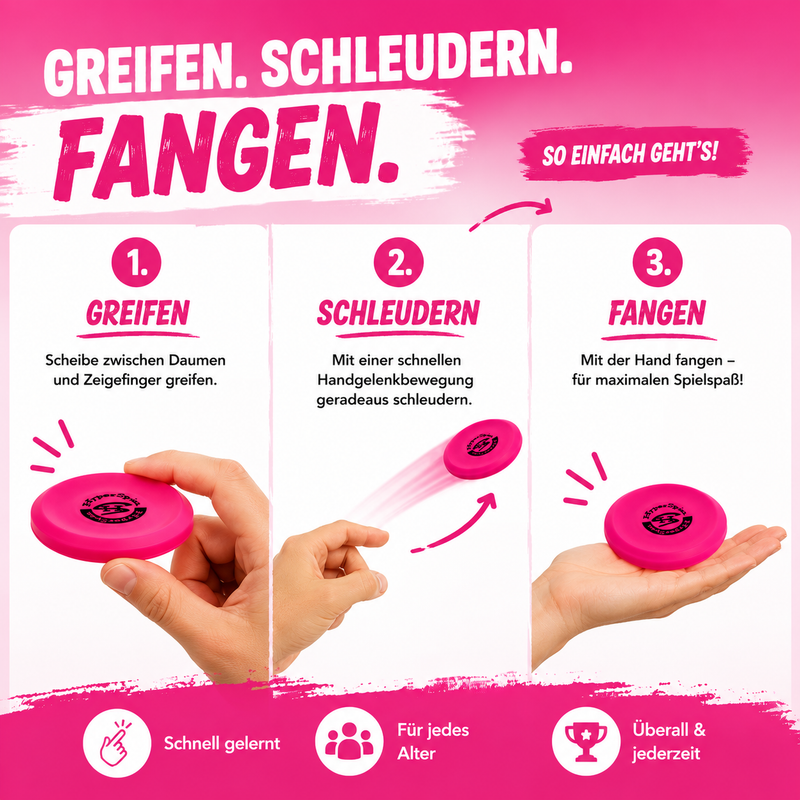 HYPERSPIN® Mini Frisbee Set (3 Stück)
