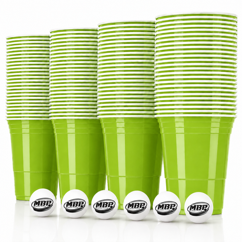 MYBEERPONG® Beer Pong Becher Set (100x inkl. 6 Bällen)