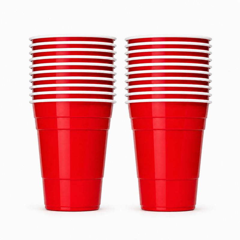 MYBEERPONG® Mehrwegbecher Rot (20x)