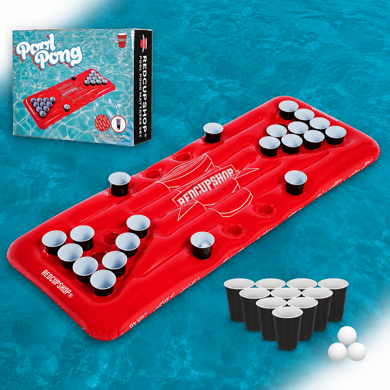 Set materasso gonfiabile per piscina Beer pong