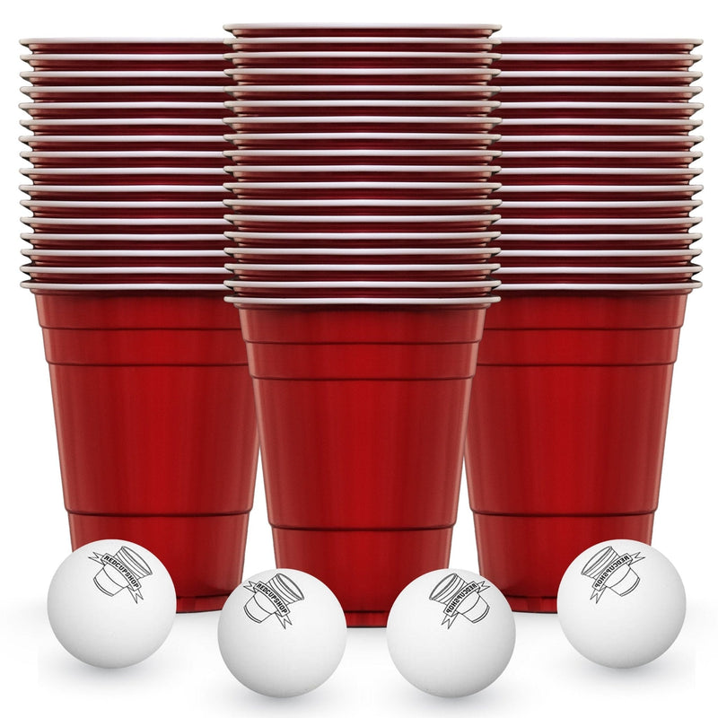 RedCupShop Beer Pong Becher Rot (50x + 4 Bälle)