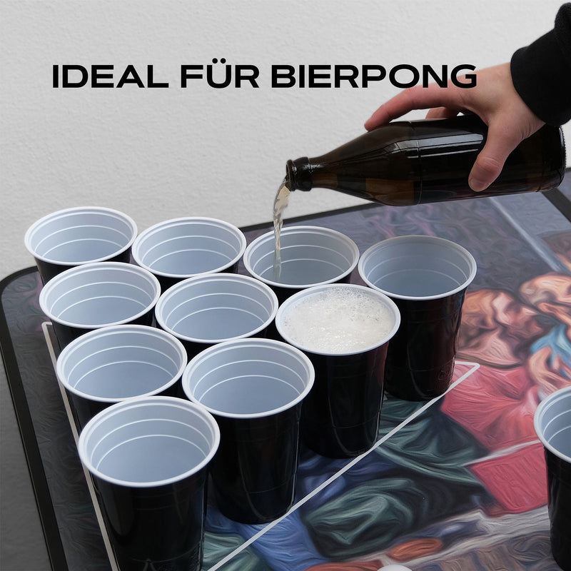 RedCupShop Beer Pong Becher Schwarz (50x + 4 Bälle)