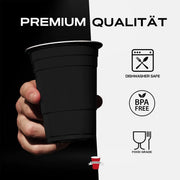 RedCupShop Beer Pong Becher Schwarz (50x + 4 Bälle)