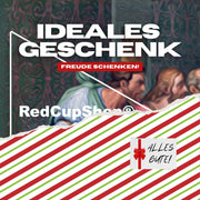 RedCupShop Beer Pong Tisch Set "Abendmahl" inkl. 50 Becher & 8 Bälle