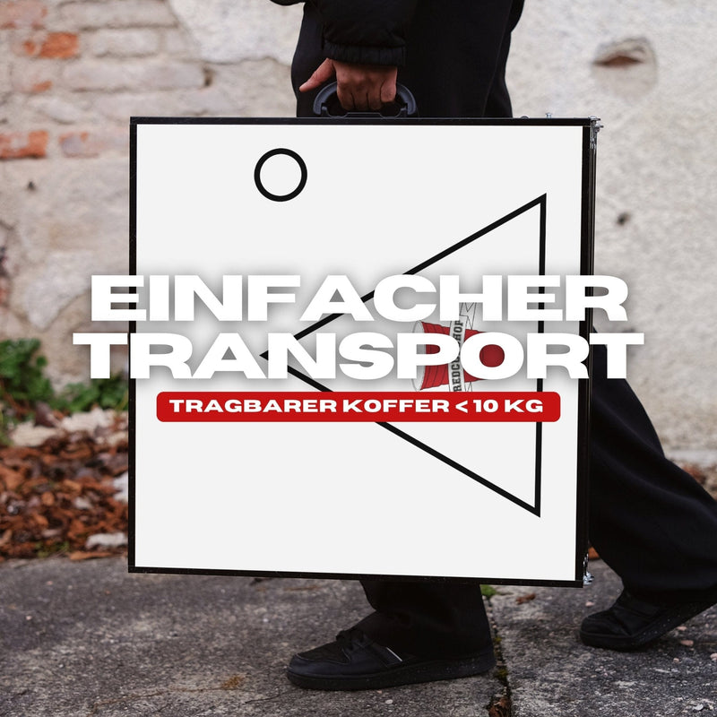 RedCupShop Beer Pong Tisch Set "Zum Selbst Gestalten" inkl. 50 Becher & 8 Bälle