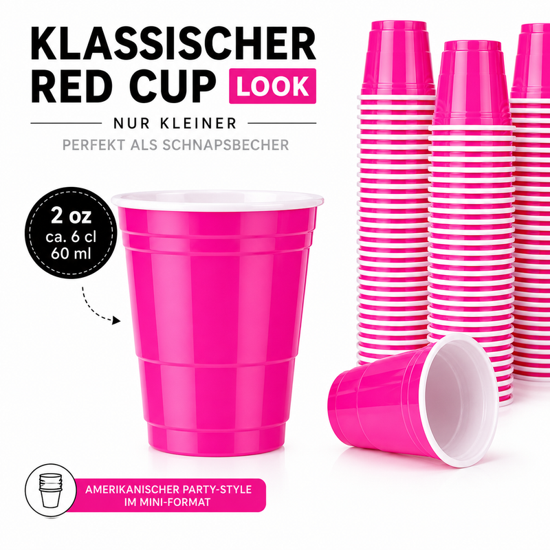 Shot Cups Pink (50x)