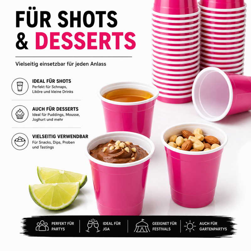 Shot Cups Pink (50x)