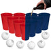 Beer Pong Becher Mehrweg Set Rot/ Blau - Ball- & Becherspiele - RedCupShop