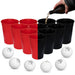 Beer Pong Becher Mehrweg Set Rot/ Schwarz - Ball- & Becherspiele - RedCupShop