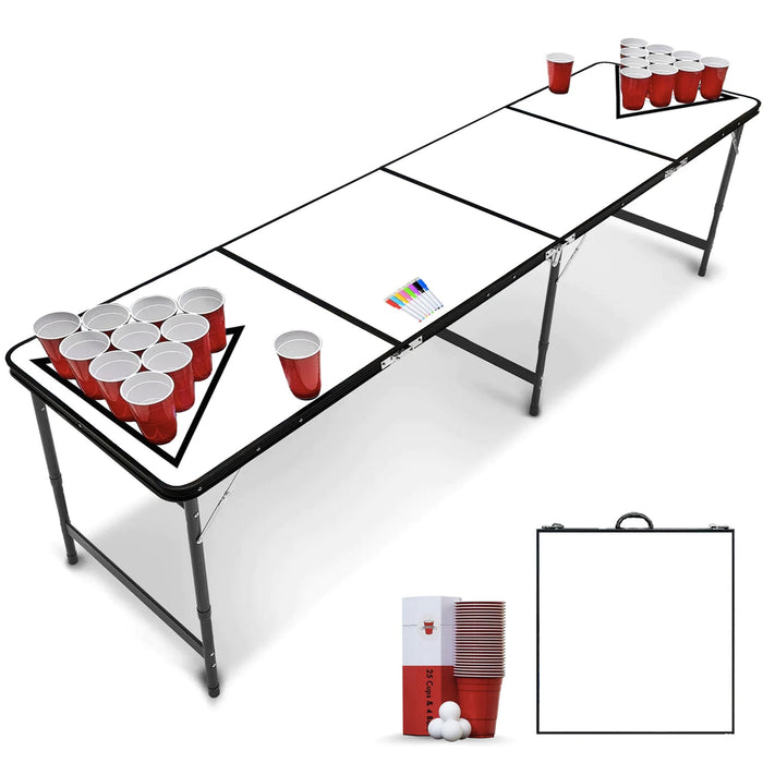 Beer Pong Tisch Set "Picasso" inkl. Becher & Bälle - Beer Pong Tisch - RedCupShop